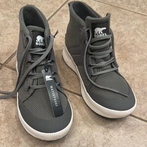 Sorel Women’s Charcoal High-Top Sneakers